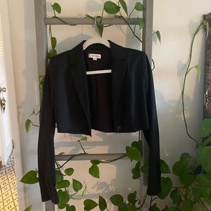 Cropped Black Blazer